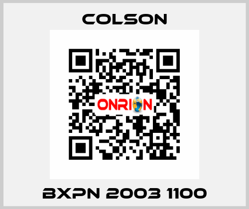 BXPN 2003 1100 Colson