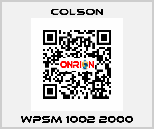 WPSM 1002 2000 Colson