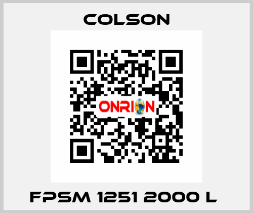 FPSM 1251 2000 L  Colson