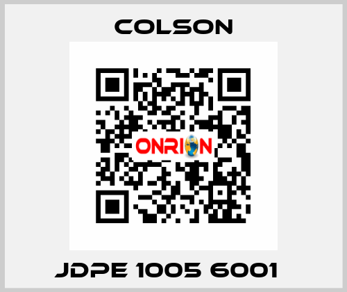 JDPE 1005 6001   Colson