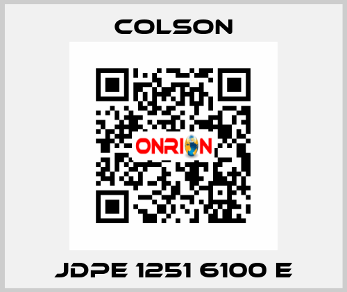 JDPE 1251 6100 E Colson