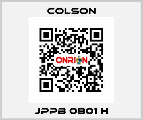 JPPB 0801 H Colson