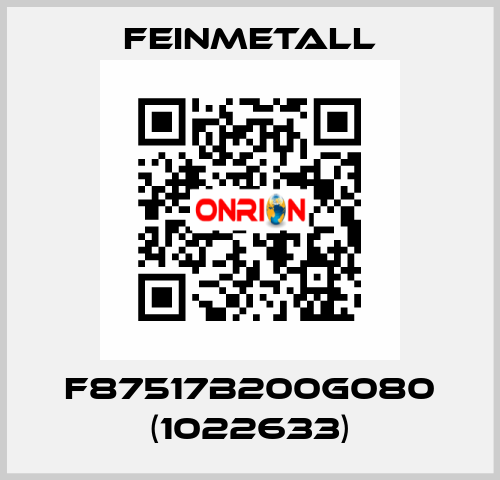 F87517B200G080 (1022633) FEINMETALL