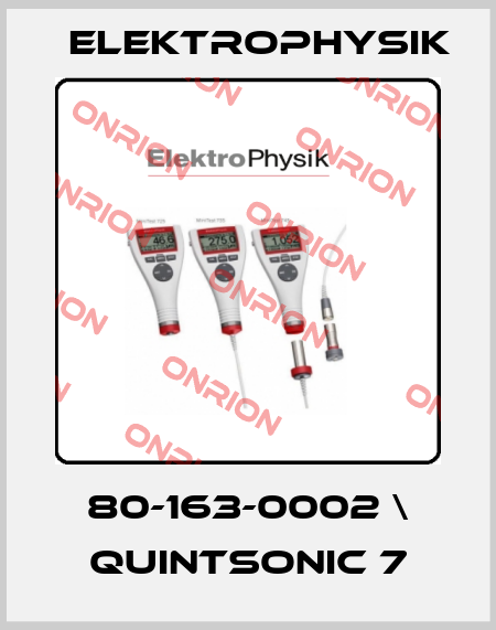 80-163-0002 \ QuintSonic 7 ElektroPhysik