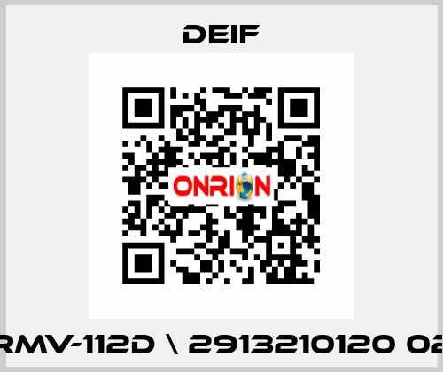 RMV-112D \ 2913210120 02 Deif