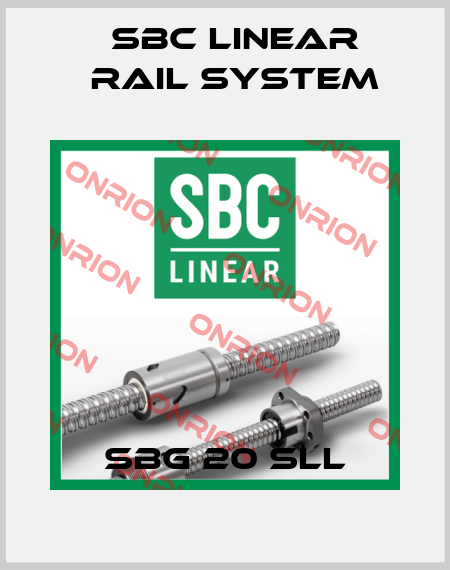 SBG 20 SLL SBC Linear Rail System