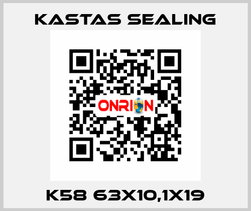 K58 63X10,1X19 Kastas Sealing