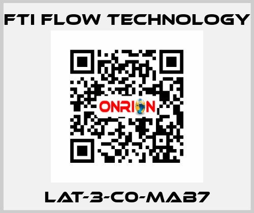 LAT-3-C0-MAB7 Fti Flow Technology