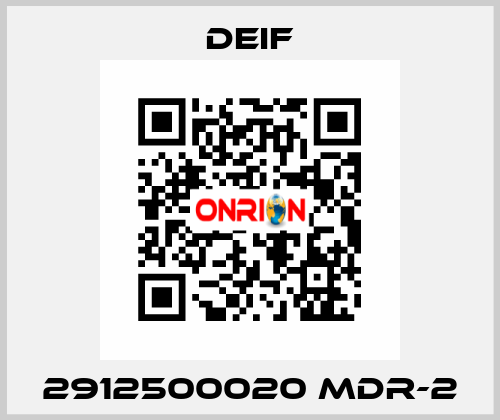 2912500020 MDR-2 Deif