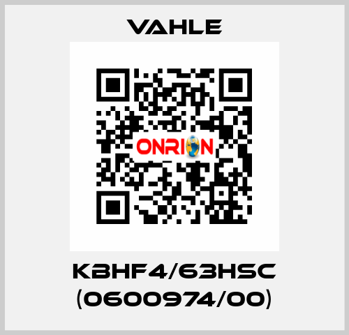 KBHF4/63HSC (0600974/00) Vahle