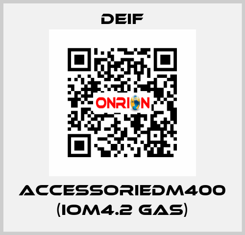 AccessorieDM400 (IOM4.2 GAS) Deif