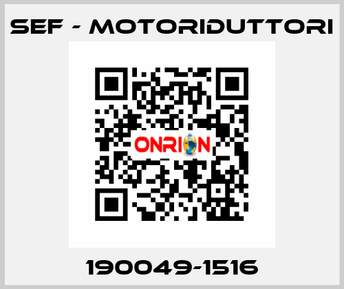 190049-1516 SEF - MOTORIDUTTORI