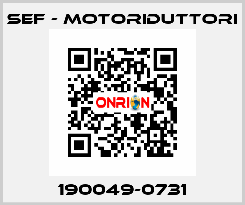 190049-0731 SEF - MOTORIDUTTORI