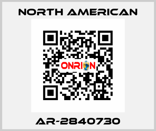 AR-2840730 NORTH AMERICAN