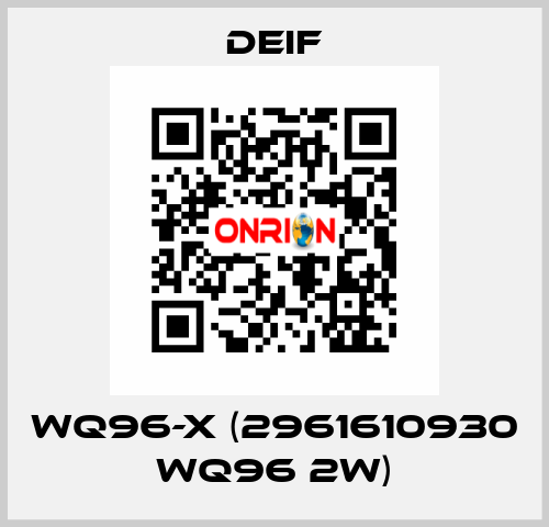 WQ96-x (2961610930 WQ96 2W) Deif