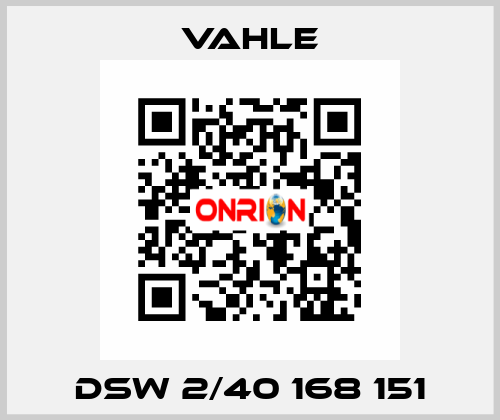 DSW 2/40 168 151 Vahle