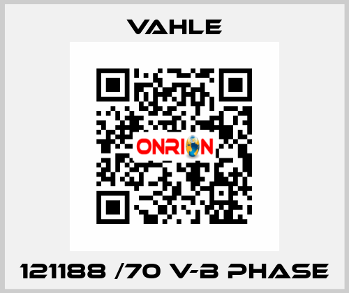 121188 /70 V-B Phase Vahle