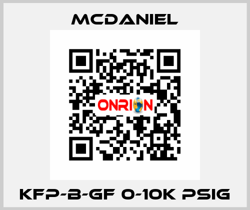 KFP-B-GF 0-10K PSIg McDANIEL