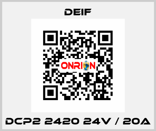 DCP2 2420 24V / 20A Deif