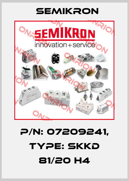 P/N: 07209241, Type: SKKD 81/20 H4 Semikron