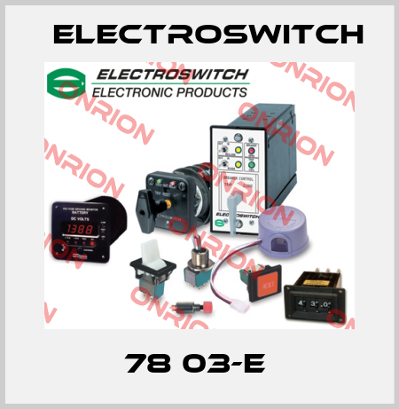 78 03-E  Electroswitch