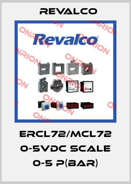 ERCL72/MCL72 0-5VDC SCALE 0-5 P(bar) Revalco