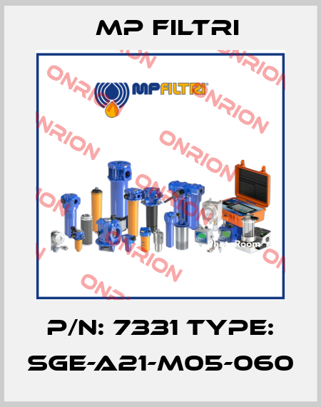 P/N: 7331 Type: SGE-A21-M05-060 MP Filtri