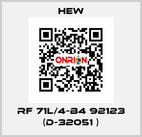 RF 71L/4-B4 92123 (D-32051 ) HEW