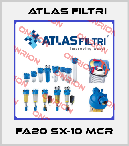 FA20 SX-10 MCR Atlas Filtri