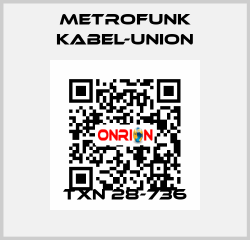 TXn 28-736 METROFUNK KABEL-UNION