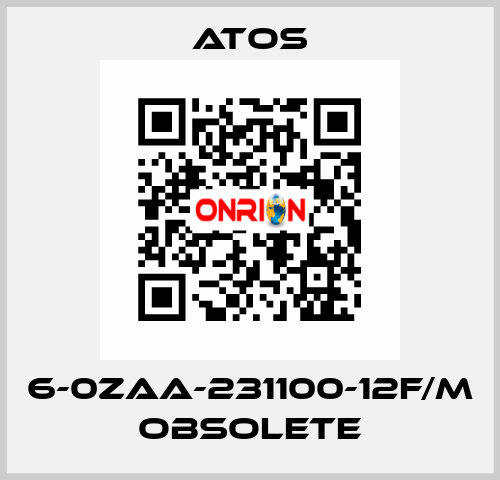 6-0ZAA-231100-12F/M obsolete Atos