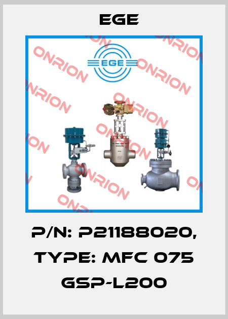 p/n: P21188020, Type: MFC 075 GSP-L200 Ege