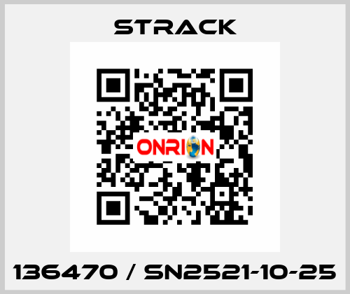 136470 / SN2521-10-25 Strack