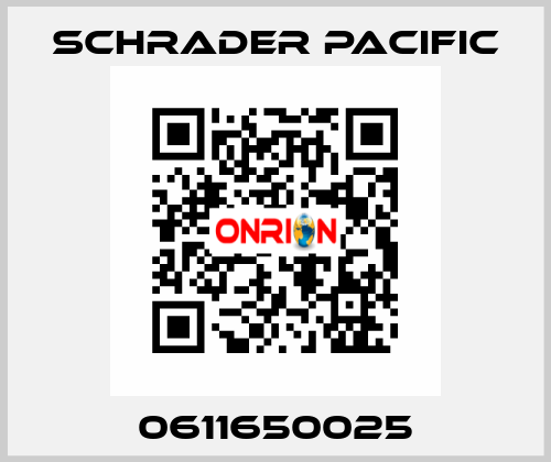 0611650025 Schrader Pacific