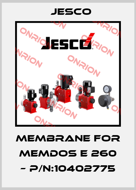 membrane for MEMDOS E 260 – P/N:10402775 Jesco