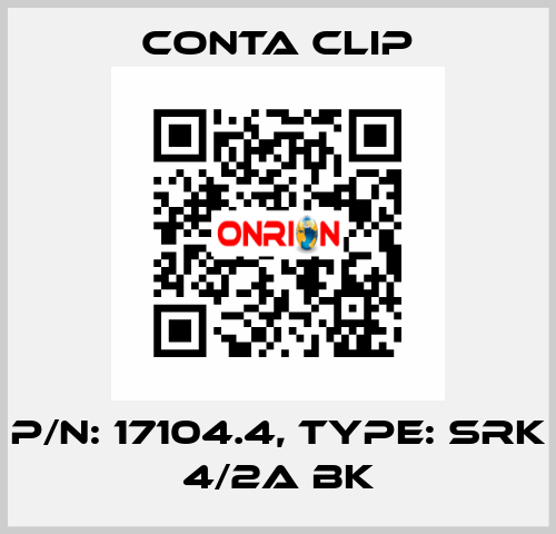 P/N: 17104.4, Type: SRK 4/2A BK Conta Clip