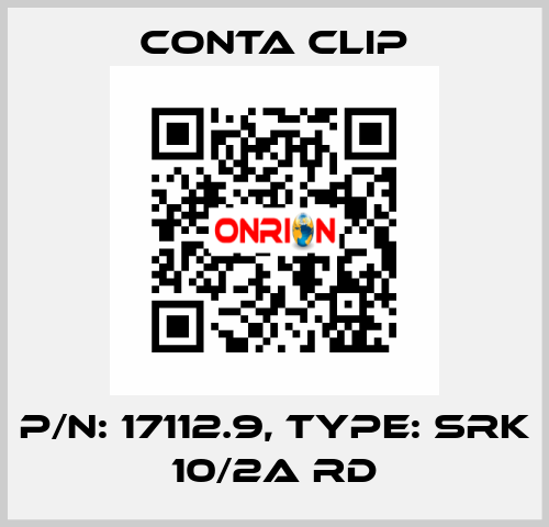 P/N: 17112.9, Type: SRK 10/2A RD Conta Clip