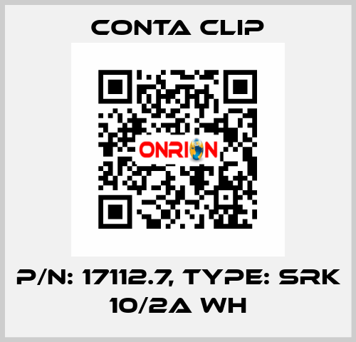 P/N: 17112.7, Type: SRK 10/2A WH Conta Clip