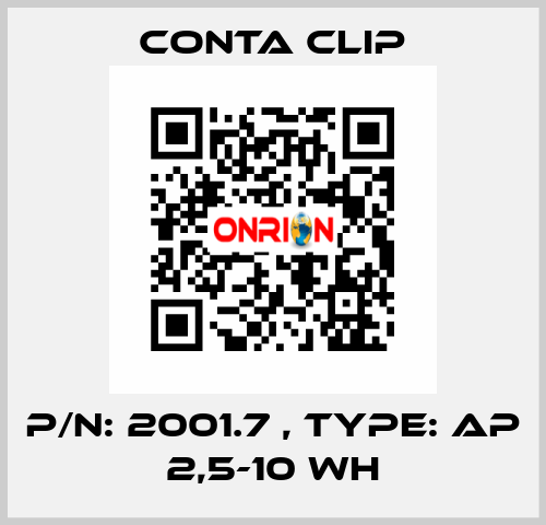 P/N: 2001.7 , Type: AP 2,5-10 WH Conta Clip