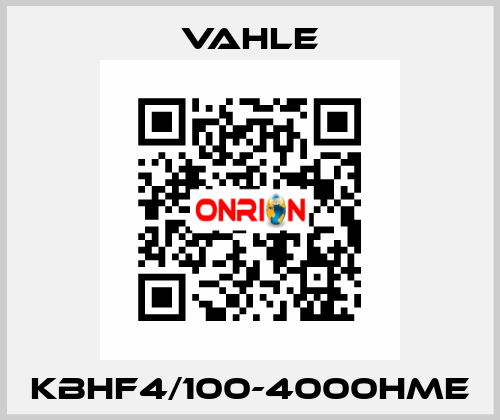 KBHF4/100-4000HME Vahle