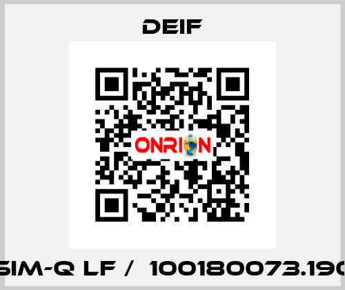 SIM-Q LF /  100180073.190 Deif