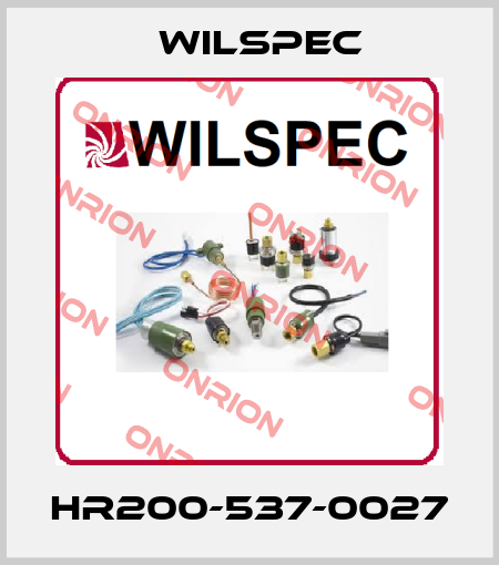 HR200-537-0027 Wilspec