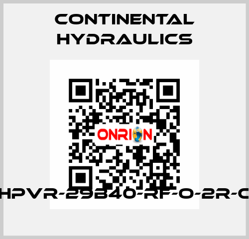 HPVR-29B40-RF-O-2R-C Continental Hydraulics