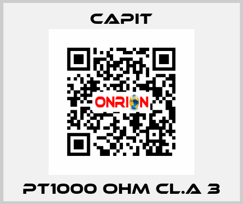 PT1000 OHM CL.A 3 Capit