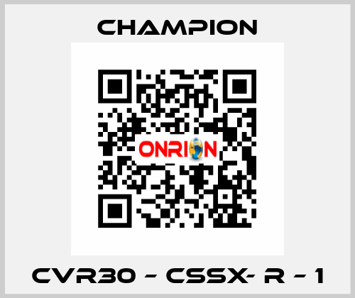 CVR30 – CSSX- R – 1 Champion