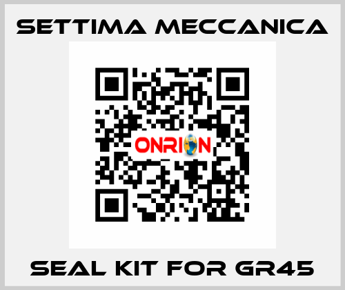 Seal kit for GR45 Settima Meccanica