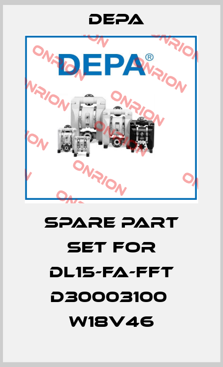 SPARE PART SET FOR DL15-FA-FFT D30003100  W18V46 Depa