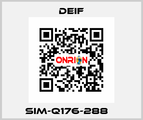  	  SIM-Q176-288В АС Deif