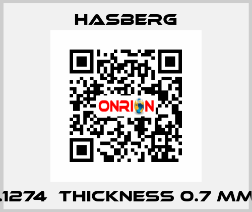  1.1274  thickness 0.7 mm  Hasberg