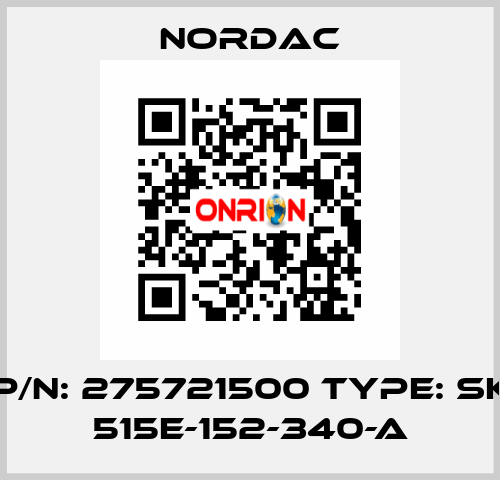 P/N: 275721500 Type: SK 515E-152-340-A NORDAC